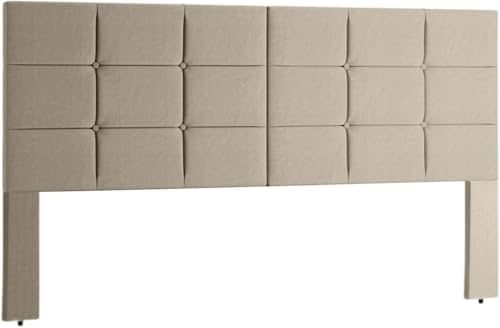 Cabeceira De Cama Box Art Espanha- Casal 140cm X 130cm Marfim