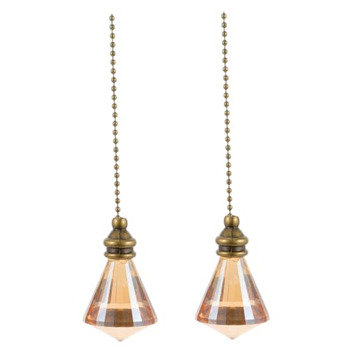 DOITOOL 2pezzi Catena Decorativa Per Ventilatore Soffitto Da Estensore Per Catena Luce Colore e Perfetta Per Lampade Da Parete e Decorazioni Interne