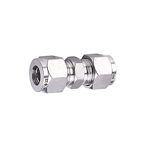 Yoebor HU-XI-201 Metalwork 304 Stainless Steel Compression Tube Fitting 1/4 Inch Od Union & 90 Degree Elbow & Tee Assortment Kit thumb #1