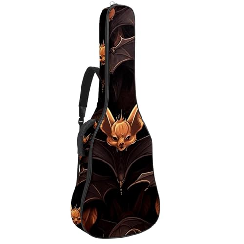 Sac pour guitare acoustique à 2 poches et crochet de suspension motif Halloween