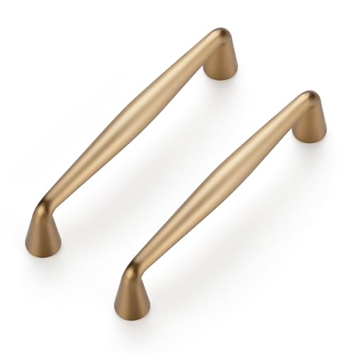 Image of Ravinte 20 Pack 3-3 /4 Inch Champagne Bronze Kitchen Cabinet Handles Solid Zinc Alloy Cabinet Pulls Cupboard Hardware Drawer Handles