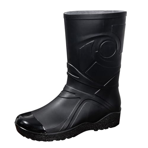 Chaussures d'extérieur rétro pour homme bottes hautes brillantes