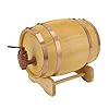 Wijnvat, 1.5L Houten Vat Keg Pine Wine Barrel voor Het Opslaan van Whisky Wine Spirits Beer Liquor, 6.7×5.1×5.1inch, voor Home Bar Hotel, 1.5L Whiskey Barrel