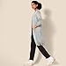 Amazon Essentials Women's Lightweight Longer Length Open-Front Long-Sleeve Cardigan Sweater (Available in Plus Size), Light Grey Heather, Medium