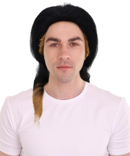 BC GOODS BY Men’s 80s Rock Short Mullet Wig –