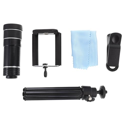 ULDIGI 携帯電話用外付けカメラレンズ 20倍望遠レンズ スマートフォン用ユニバーサルクリップ 三脚 アイカップ