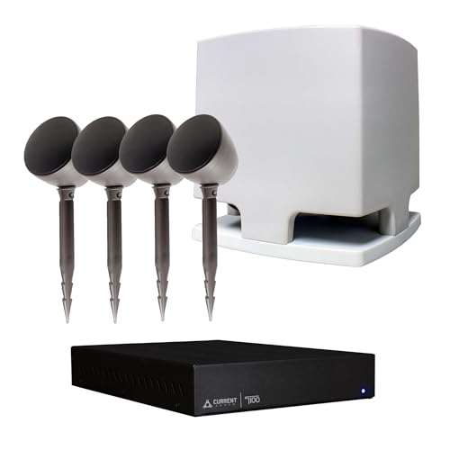 Current Audio Outdoor Landscape Audio Package - Includes Amplifier, 4 Landscape Speakers, and a Subwoofer