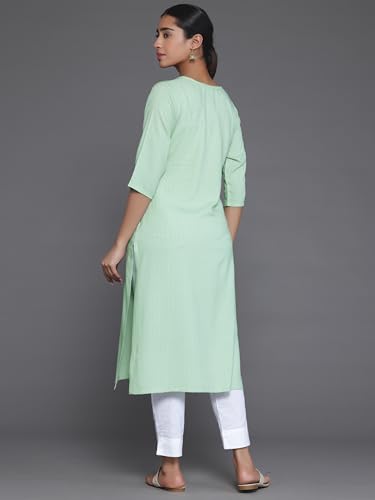 Image of Gerua By Libas Woven Design Viscose Straight Kurta Suit