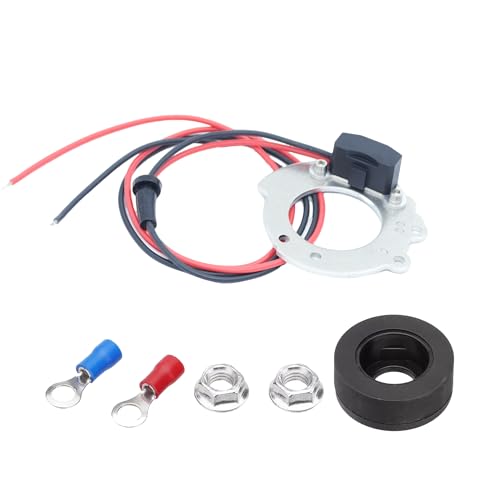 Image of 1244A Electronic Ignition Module Kit Waterproof Compatible with Ford Tractors 2N 9N 8N 500-800 Series V4 4 Cylinder 12V Replace OE 311185 8N12127B FDN12127A FAC12127D