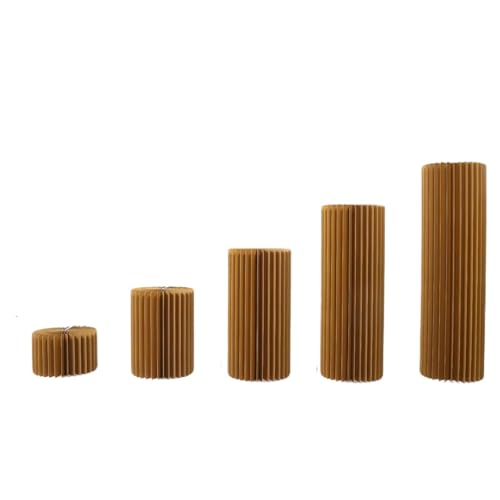 Colonnes en carton pliables gain de place pour présentoir fêtes