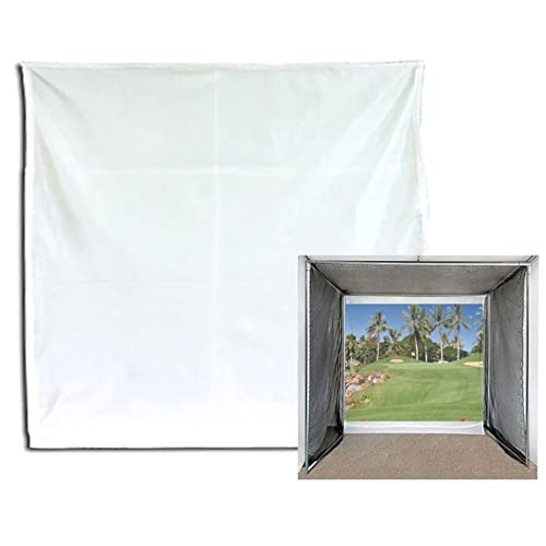 Golf Impact Projection Screen 10'x10' Baffle and 10'x10'x10' Practice Net (Frame Parts NOT Included)
