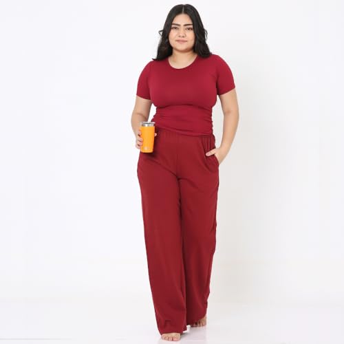 Image of Terractive Women's Cuddle Baby T - Soft Premium Cotton Half Sleeve Tee - Stretch Fit Tagless Comfort Lightweight Breathable Everyday Wear Casual Top for Lounging Layering or Outings