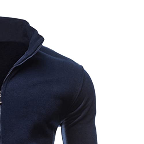 Chaqueta deportiva para hombre con cremallera y cuello alto miniatura 3