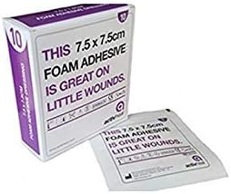 Foam Adhesive Dressing, 7.5 x 7.5 cm