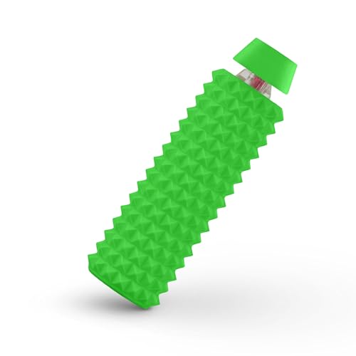 Distractibles Sensory Spike Roller Clicker, Tactile Pain Stim Fidget with Clicker Switch, Pain Stimulation Roller with Lanyard (Green)
