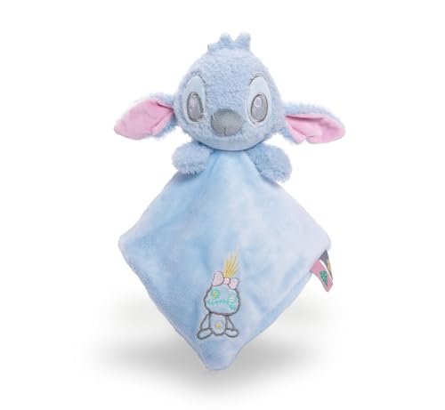 Simba Disney Stitch Tête avec Doudou 100% GRS recyclé, Peluche Douce, idée Cadeau pour Enfants et Fans à partir de 0 Mois