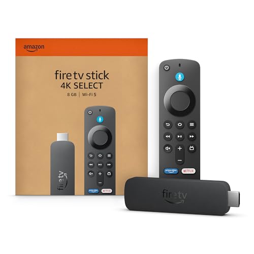 Amazon Fire TV Stick 4K Select (newest model), start streaming in 4K, AI-powered search, and free & live TV