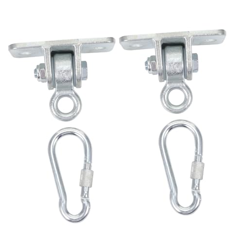 FELTECHELECTR 1Set Swing Hanging Kit with Hooks and Safety Buckles for Outdoor Playground Use Cast for Enhanced Stability and Safety and Break Resistant