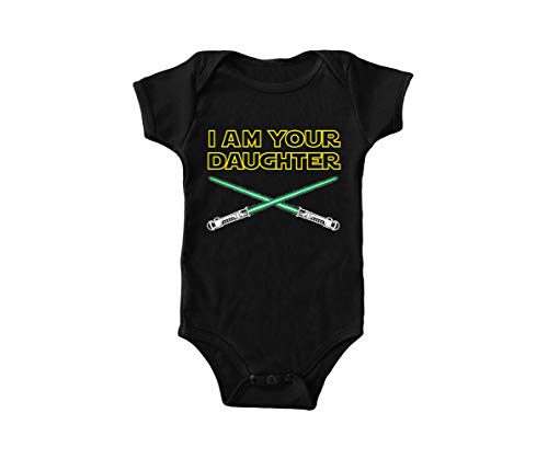 I Am Your Daughter Bodysuit (12 Months, Black)