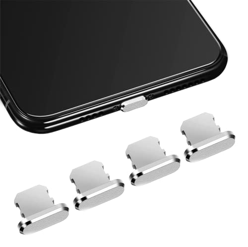 Ya en manzanajugosa.com: QUITECO Tapones Antipolvo para iPhone 14/13/12/11/XS MAX/XR/XS/X/8/7 [4 Piezas] Tapones de protección Conector de Carga (Plata)