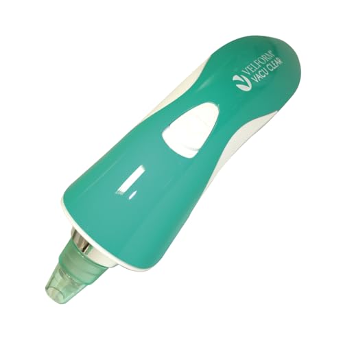 JML Velform Vacu Clear Pore Vacuum & Blackhead Remover Tool – Facial Pore Cleaner with 4 Suction Heads, 2 Power Settings & Sonic Exfoliation, Cordless Device for Face & Body, Includes Travel Pouch