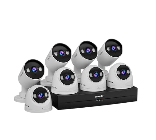 Tenda kit di telecamere di sorveglianza PoE per esterno, 8