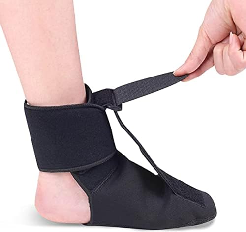 asdchZen Ortesis para Pie Caído, Soporte para Tobillo, Ortesis Ajustable para Tobillo Y Pie, Protector De Película Plantar para Hombres Y Mujeres, Pies Izquierdo Y Derecho, Universal, Talla S