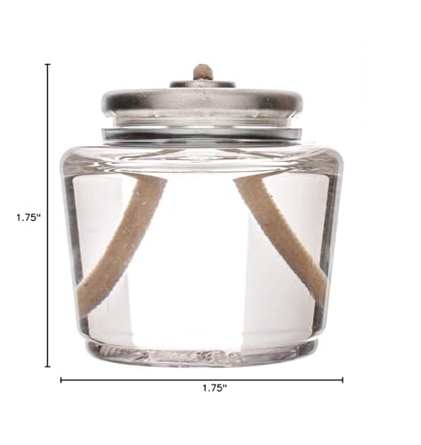Image of D'light Online 15 Hour Liquid Votive Candles Disposable Fuel Cells Small Oil Lamp for Events, Emergency Candles, Restaurant Tables, Romantic Dinner Candles and Wedding Tables (Set of 12)