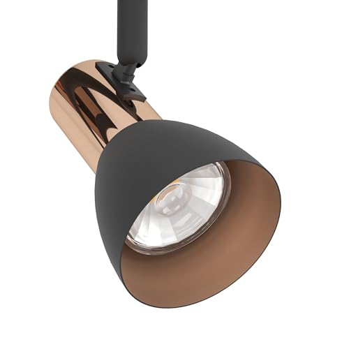Eglo Faretto Da Soffitto Barnham Led, Lunghezza 58,5 Cm, Nero/Rame - 4