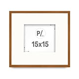 Moldura para Arte 15x15 cm Quadro Porta Retrato Com Borda Branca Paspatur