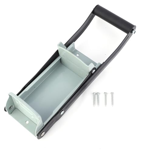 12, oz Iron Can Crusher, Industrial Supplies Heavy Duty Metal Hand Tool for Recycling Bottle, Space Saving with Comfortable Easy Grip Handle, Wall Mounted with Screws for Fast