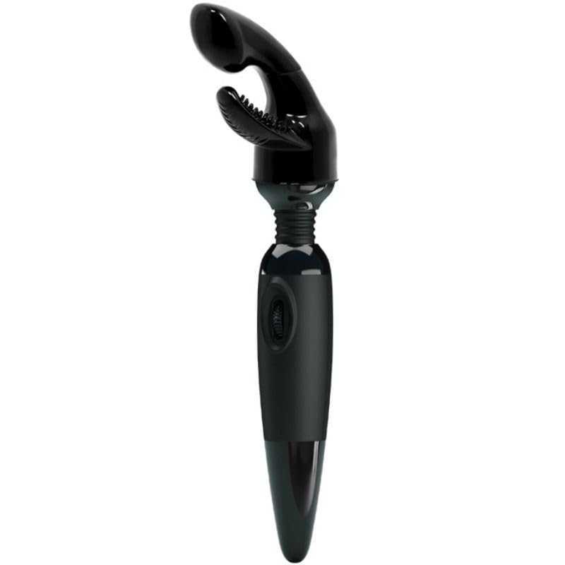 Massageur sensuel corps et zones intimes avec embouts interchangeables vibrants