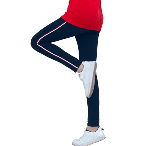 Legging extensible fille à taille élastique - Pantalon athlétique d'école et danse
