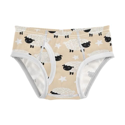 Cute Sheep Star Yellow Toddler Boy's Underwear 2T 2301885