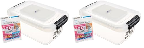 ハクバ HAKUBA 防湿保管ケース ドライボックスNEO 5.5L クリア KMC-36 防湿庫 日本製 カビ対策 湿気対策 スタッキング可能 乾燥剤付属 (× 2)（Amazon）