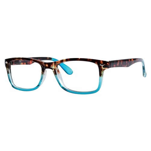 Image of Eyekepper Classic Vintage Style Reading Glasses Tortoise /Blue +2.50
