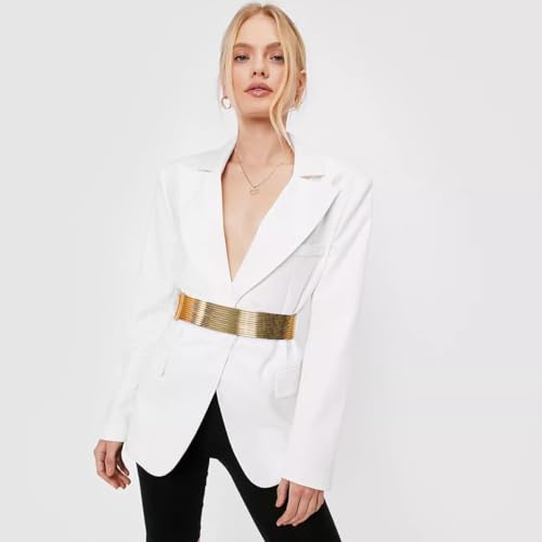 Glamorstar Wide Stretchy Waist Belts Vintage Elastic Belts for Women Dresses2