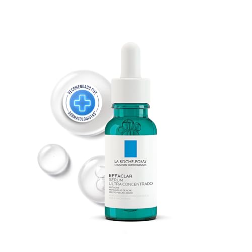 La Roche-Posay Effaclar Sérum Ultra Concentrado 15ml Sérum Antiacne, Reduz Espinhas, Cravos, Marcas de Acne e Poros Visíveis