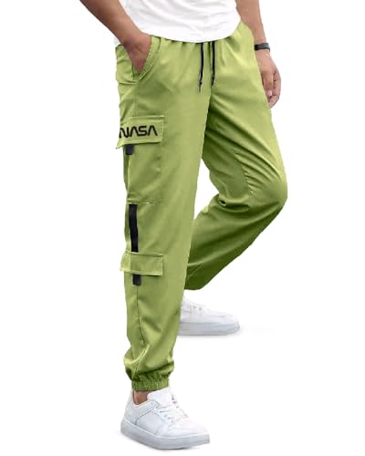 Image of Noble Monk Men's Cargo Pant | Drawstring | Solid Cargo | Multi Pockets Trackpant's for Men