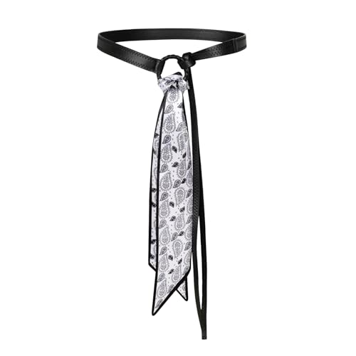 Image of Aurolran Women's Leather Belt with Buckle - Ideal for Dresses, Jeans, and Coats