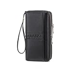 LXJYDN Portafoglio Lungo Donne Vintage A Doppia Cerniera A Doppia Cerniera Long Aiuto Frizione Rfid