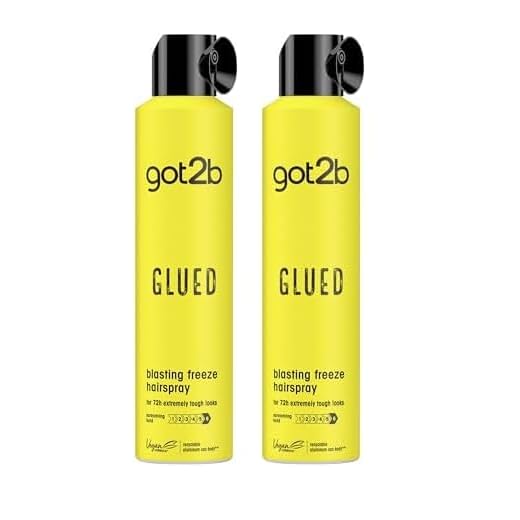 Schwarzkopf Got2b Glued Blasting Freeze, Laca Fijación Extrema, 300 ml (Paquete de 2)