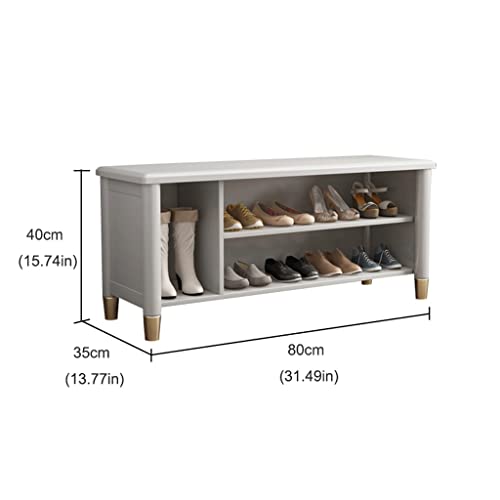 Banc à chaussures pour petits espaces et couloirs encombrés - 4