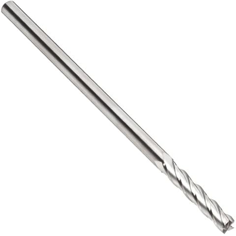 YG-1 - 55901 E5065 Carbide Square Nose End Mill, Extra Long Reach, Uncoated (Bright) Finish, 30 Deg Helix, 4 Flutes, 6" Overall Length, 0.25" Cutting Diameter, 0.25" Shank Diameter Cover