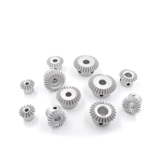 Engrenage conique 90 degres alu pour axe de 4mm et renvoi d'angle m1