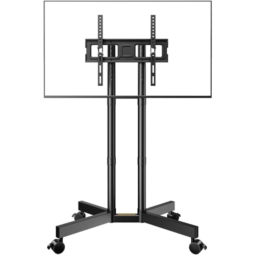 PERLEGEAR TV Ständer Rollbar für 32-70 Zoll Plasma/LCD/LED Fernseher, TV Standfuss Höhenverstellbar mit Neigbar -15° to +5°, Fernsehständer mit Rollen bis zu 40 KG, Max VESA 400x400 mm, PGTVMC14