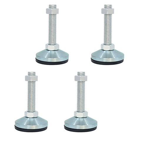 Pied de nivellement robuste D60 antidérapant galvanisé M12 x4