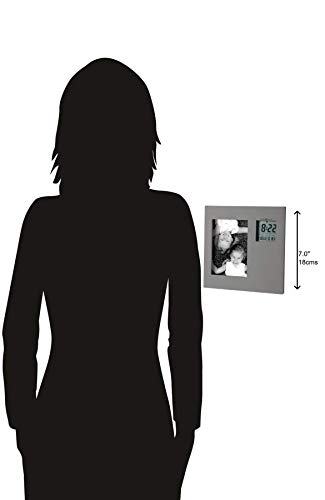 image for Howard Miller Picture This Table Clock 645-553 – Titanium Photo Fram