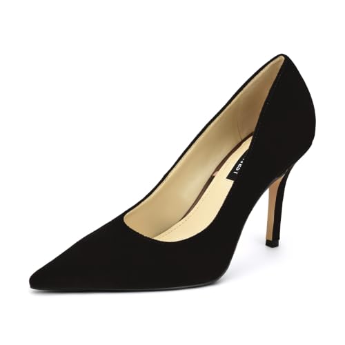 Image of Nine West Women's Gemmha Pump, Dark Brown Velvet 200, 5.5