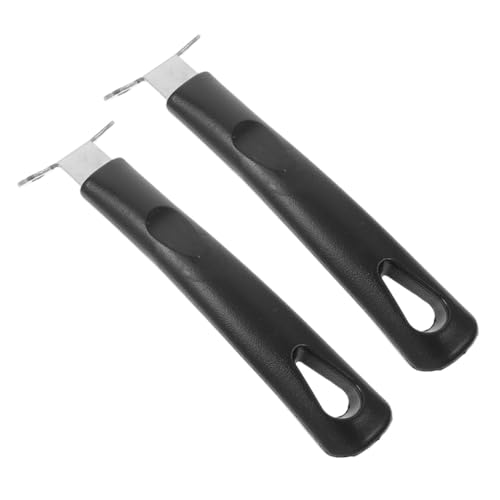 MUELODSIC 2 Piezas Mango Extraíble para Sartén y Wok de Acero Inoxidable Pequeño y Práctico Resistente al Calor Fácil de Limpiar Accesorio para Menaje de Cocina y Baterías de Inducción